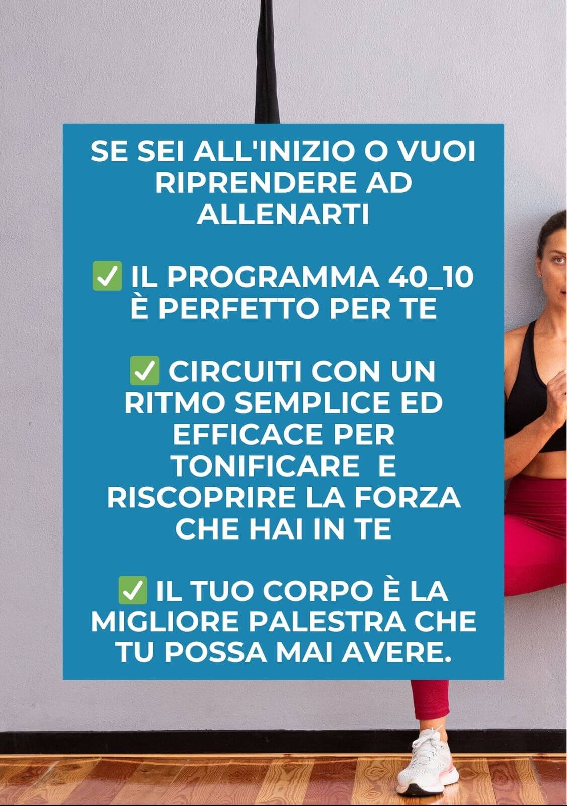ALLENAMENTO BASE A CASA SENZA ATTREZZI - BODY F.I.T 40-10 - immagine 5
