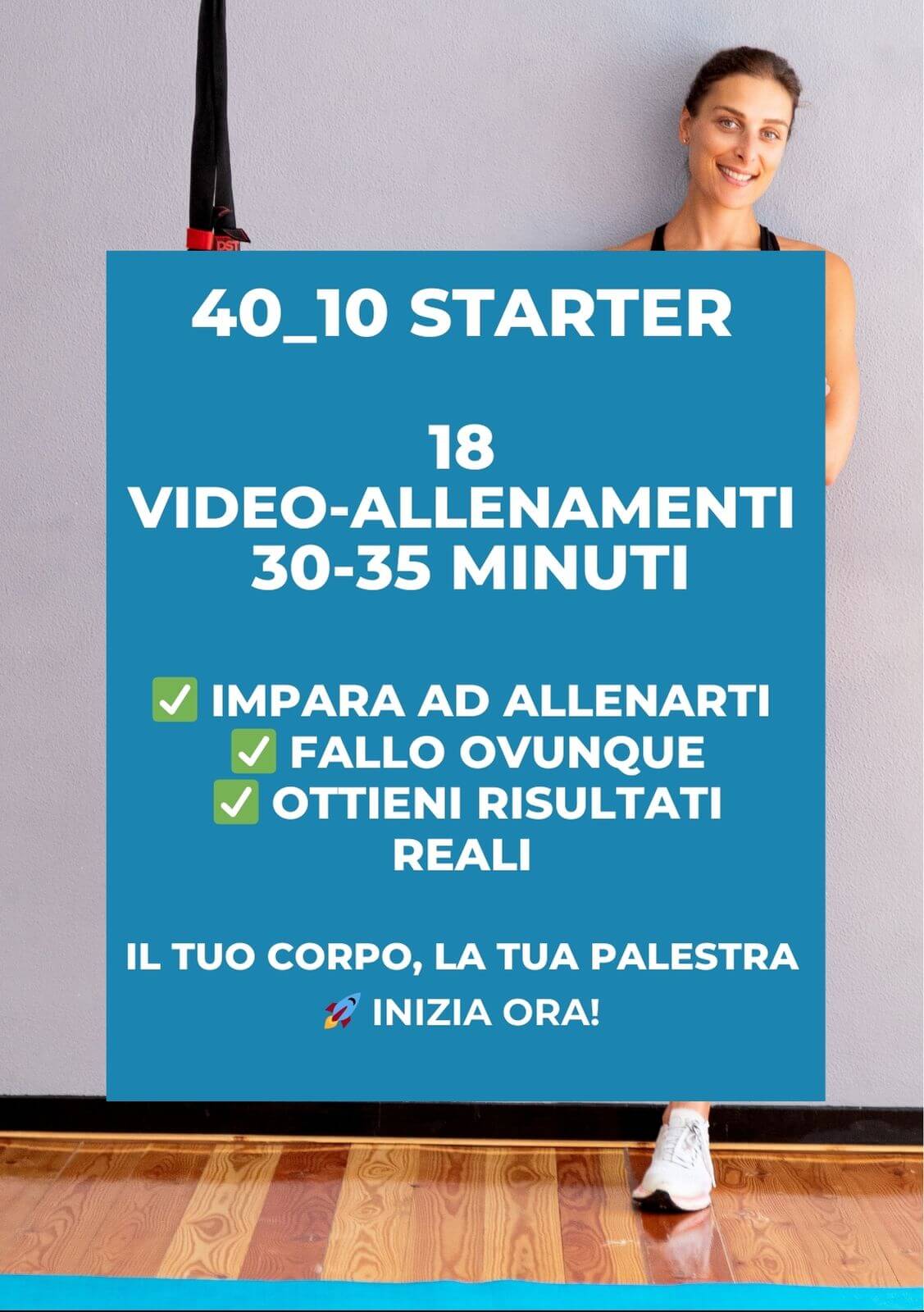 ALLENAMENTO BASE A CASA SENZA ATTREZZI - BODY F.I.T 40-10 - immagine 4