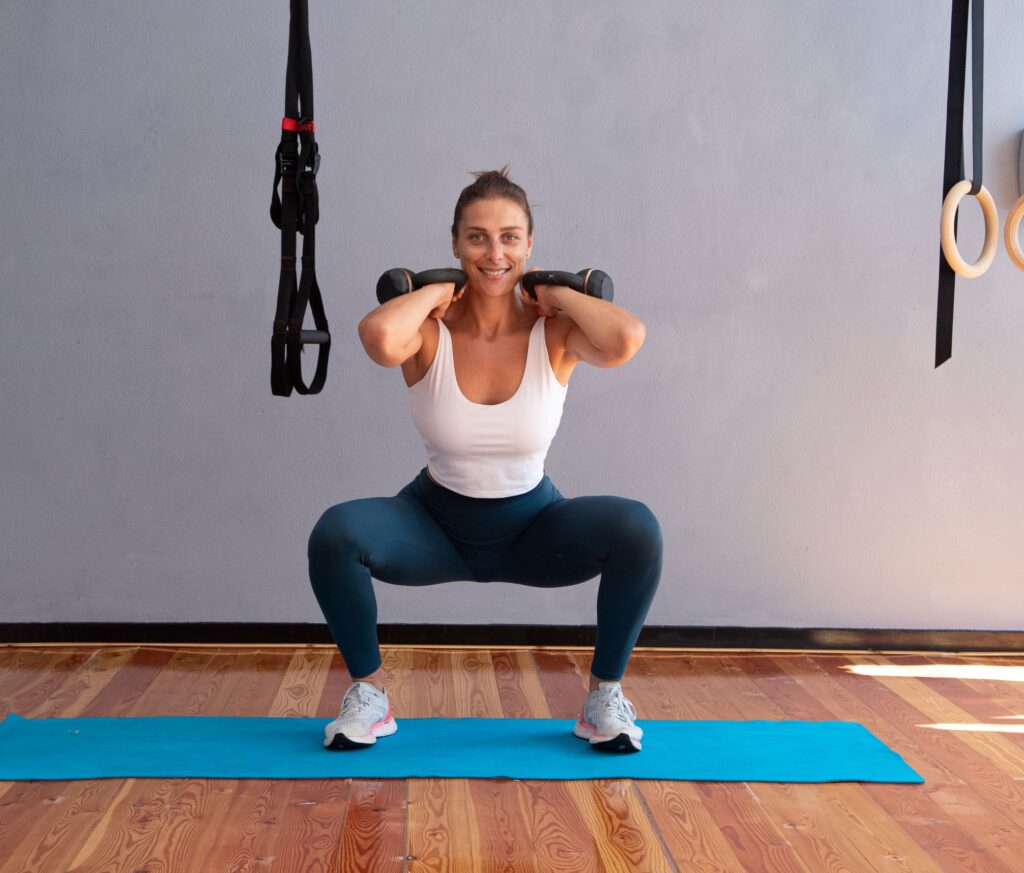 Aurora Maurizio durante un allenamento di functional training a Genova